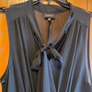 Black Flirty Maxi Ruffled Dress with slip MED